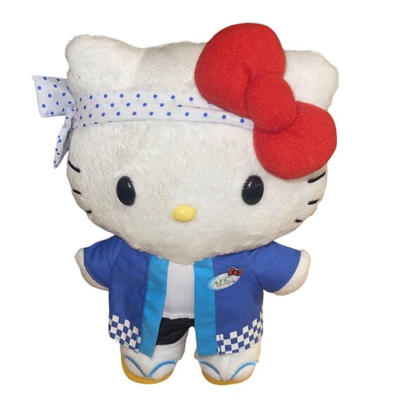 10" Hello Kitty Sanrio AFC Sushi Chef 30th Anniversary Y2K 2016 Plush Doll - Picture 1 of 13